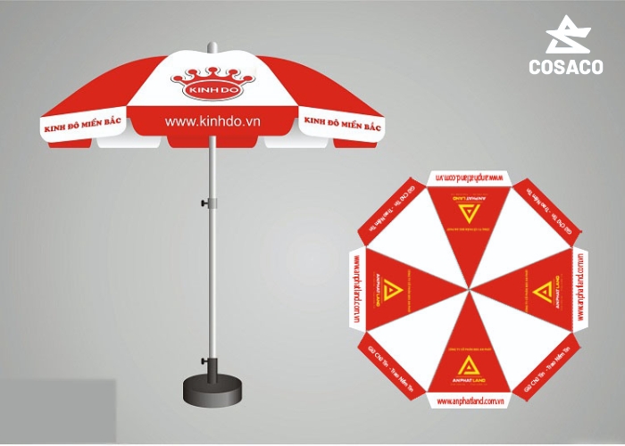 Các loại dù quảng cáo phổ biến hiện nay