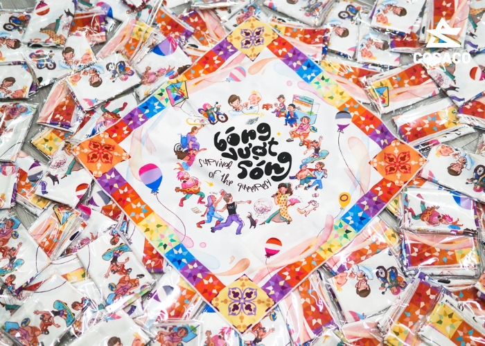 Ứng dụng thực tế của khăn bandana in logo, hình ảnh