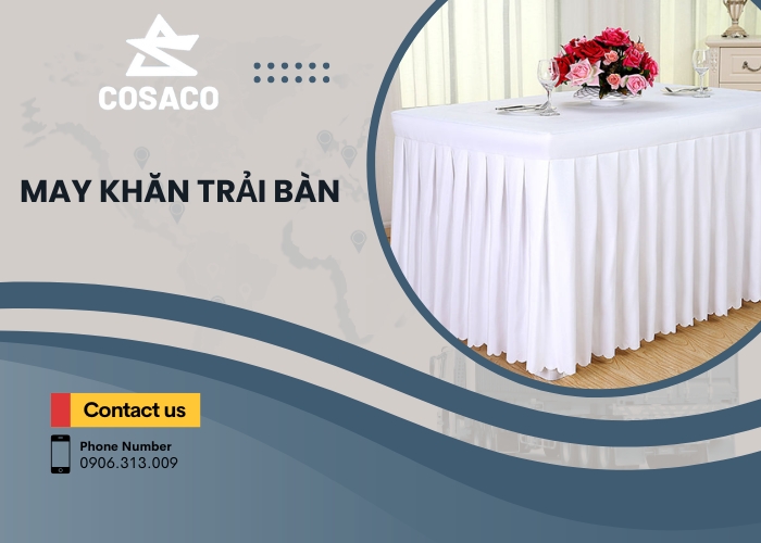 may khăn trải bàn