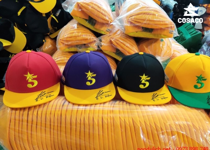 Chất liệu thường dùng trong xưởng may nón