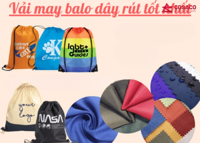 Chất liệu may balo dây rút TPHCM: Nên chọn loại nào phù hợp?