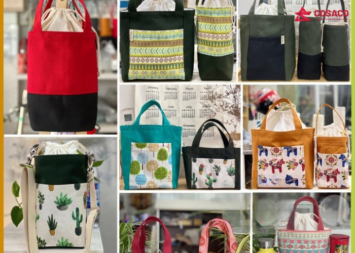 Các mẫu túi vải bố phổ biến khi đặt may túi vải bố TPHCM