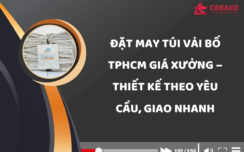 Đặt may túi vải bố TPHCM