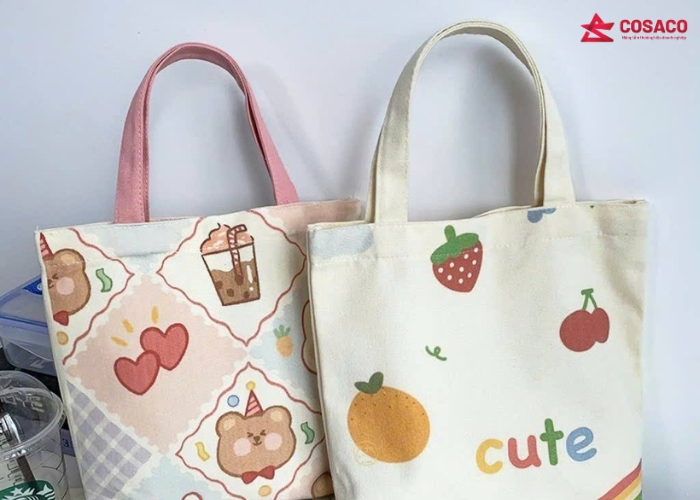 Các loại túi phổ biến khi in túi vải bố TPHCM theo yêu cầu