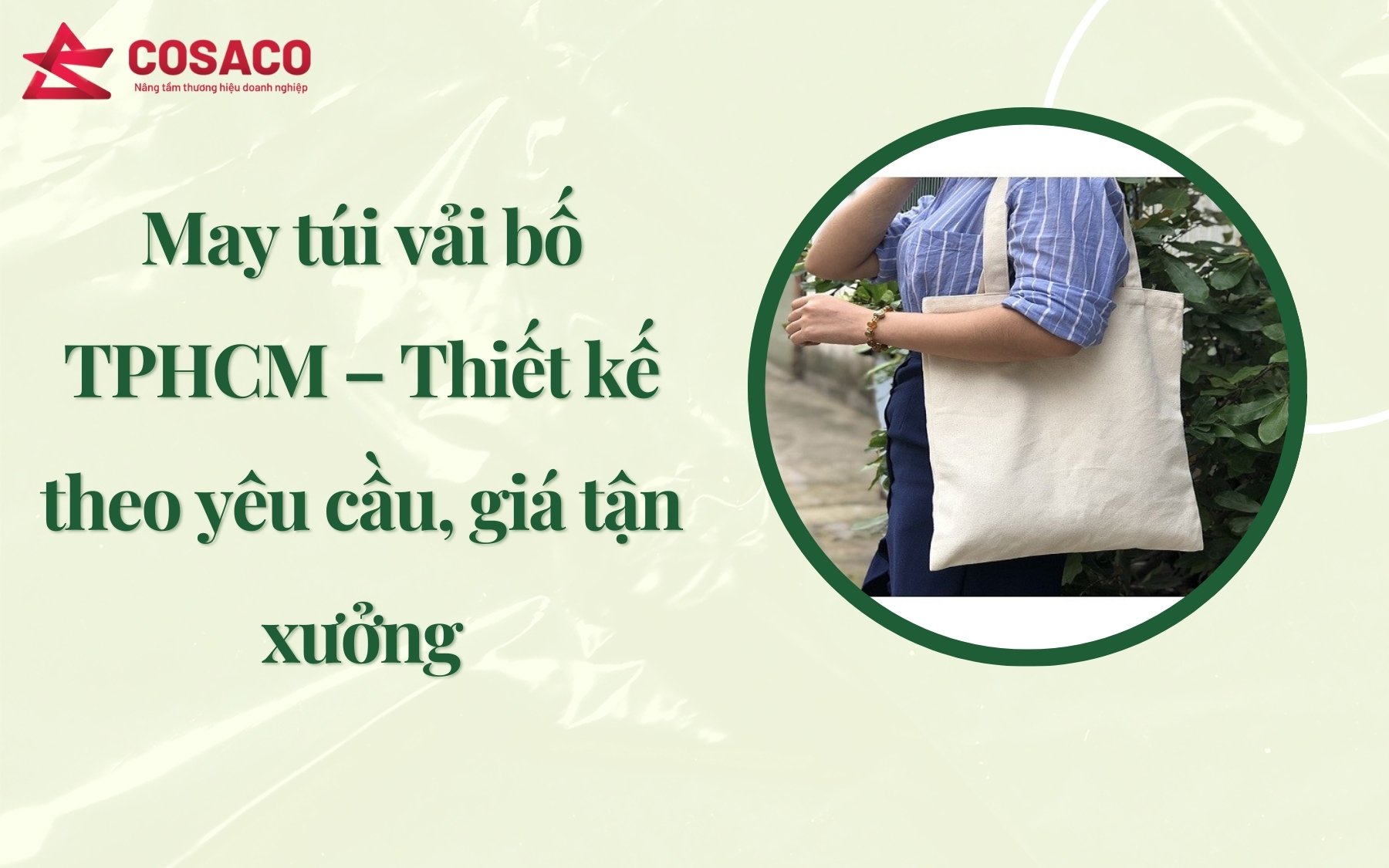 May túi vải bố TPHCM