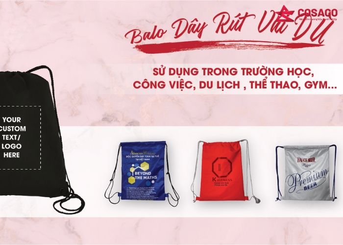 Các mẫu túi rút vải dù TPHCM đẹp, hot nhất 2026