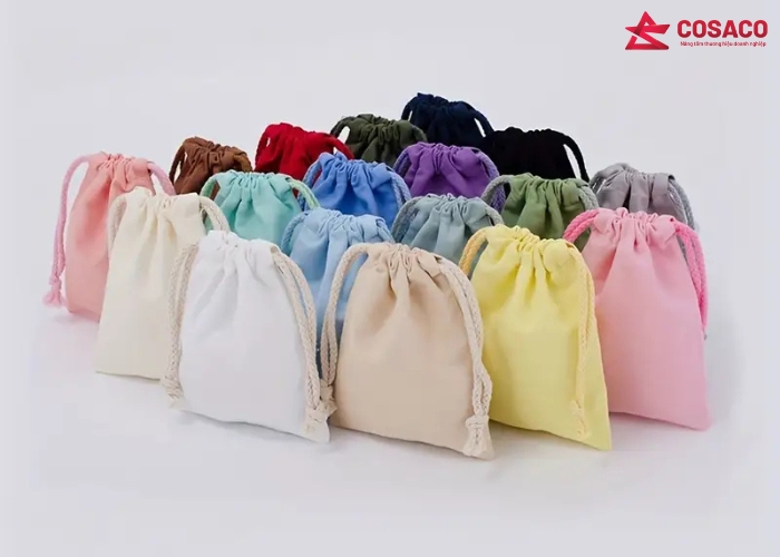 Các loại túi dây rút phổ biến được sản xuất tại xưởng may túi dây rút TPHCM