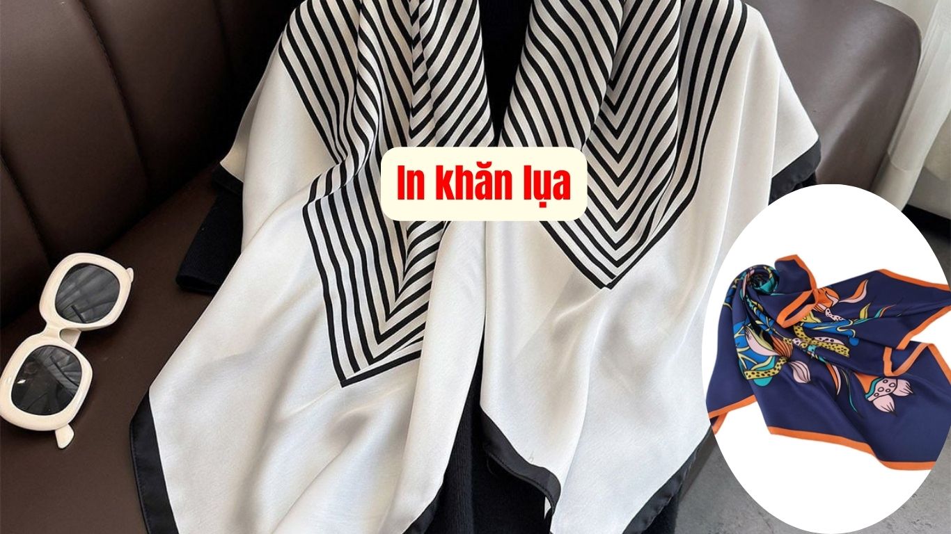 In khăn lụa