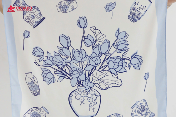 khăn lụa vuông 70 70 TPHCM