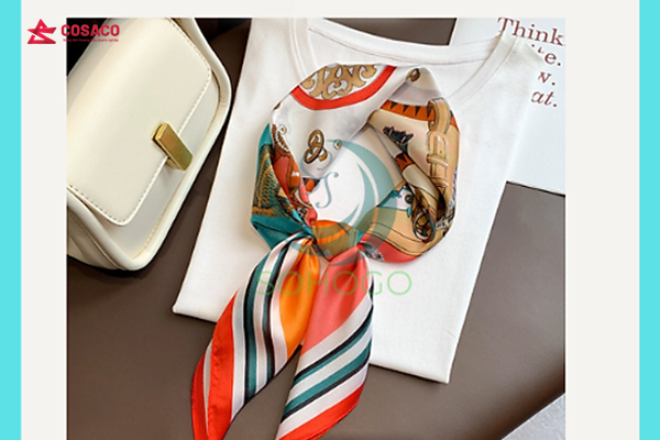 khăn lụa vuông 70 70 TPHCM