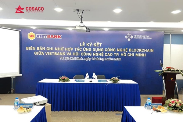 khăn trải bàn in logo TPHCM