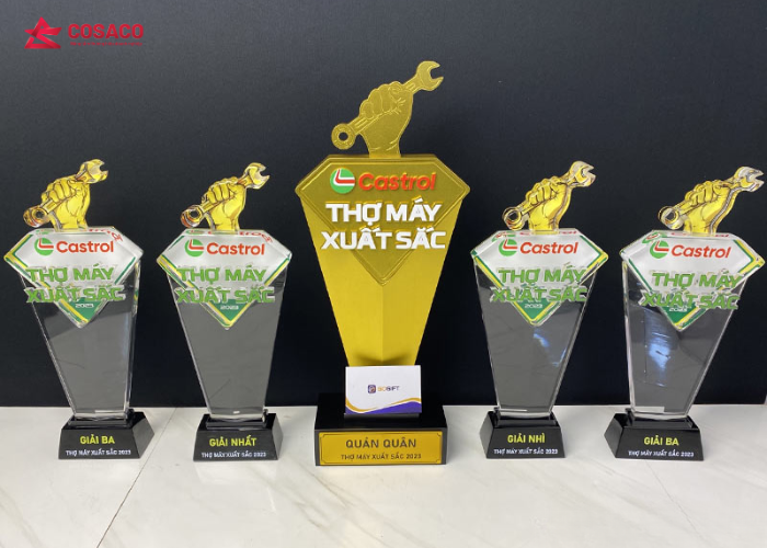 Quy trình sản xuất cúp vinh danh nhân viên chất lượng, giá tốt