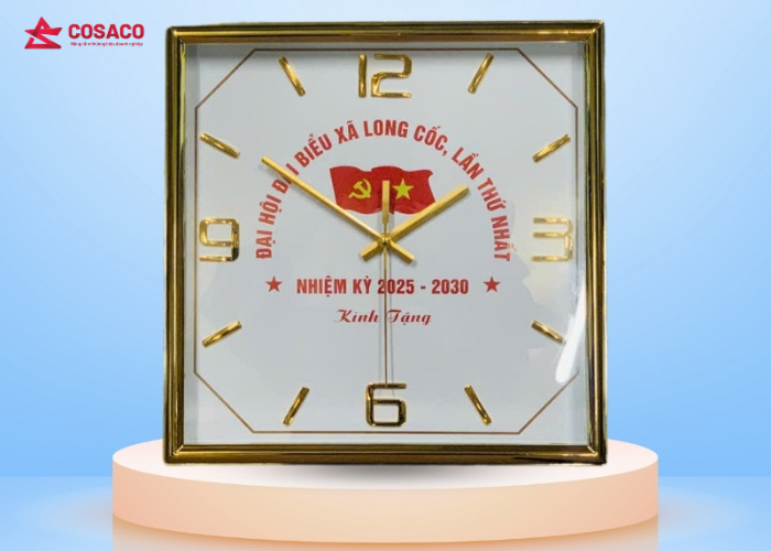 Vì sao doanh nghiệp ưa chuộng đồng hồ treo tường in logo?