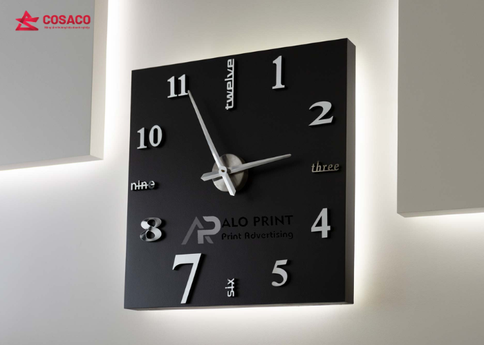 Cosaco – Đơn vị cung cấp đồng hồ treo tường in logo uy tín