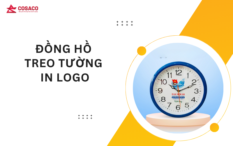 Đồng hồ treo tường in logo