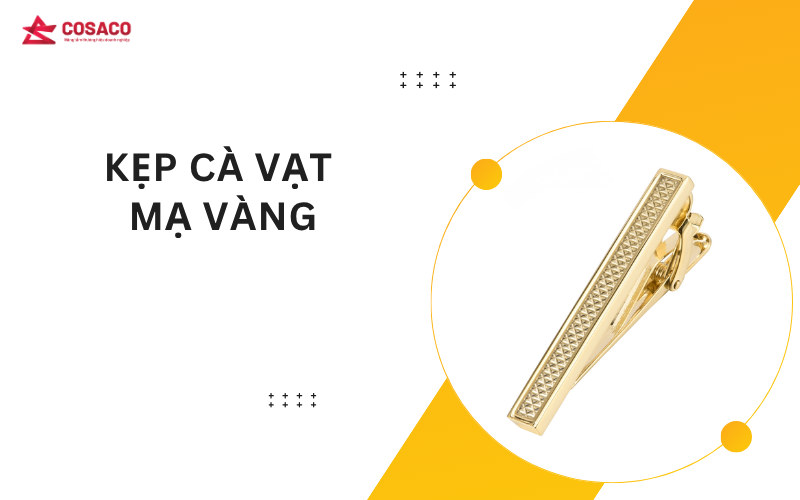 Kẹp cà vạt mạ vàng
