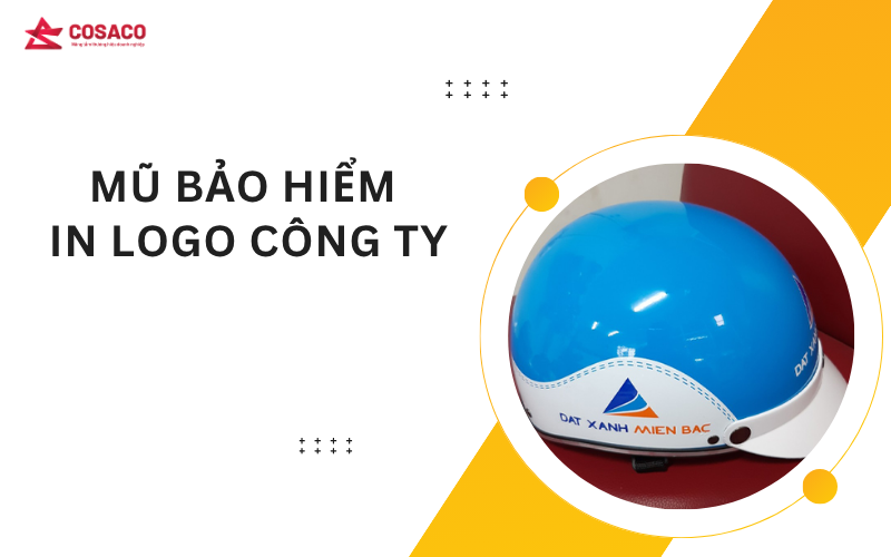 Mũ bảo hiểm in logo công ty