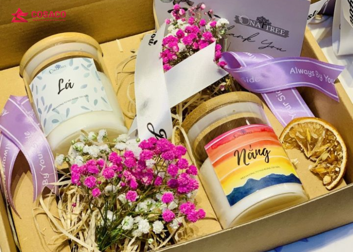 Cách thiết kế quà tặng nến thơm tinh dầu mang dấu ấn thương hiệu