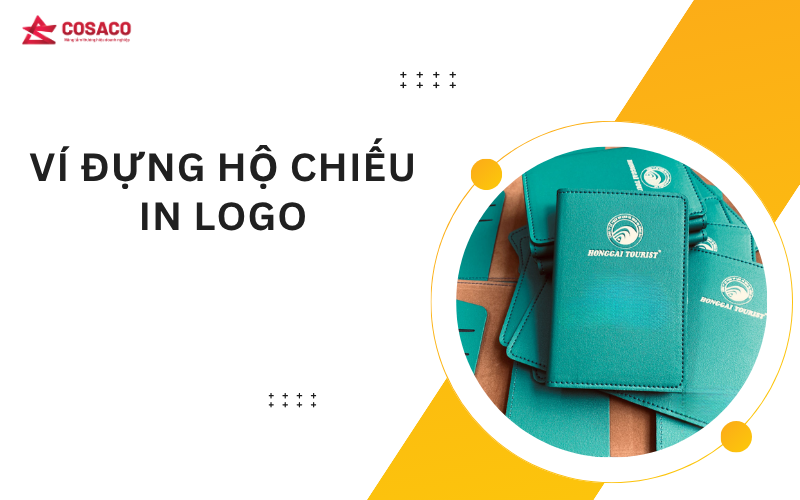 Ví đựng hộ chiếu in logo