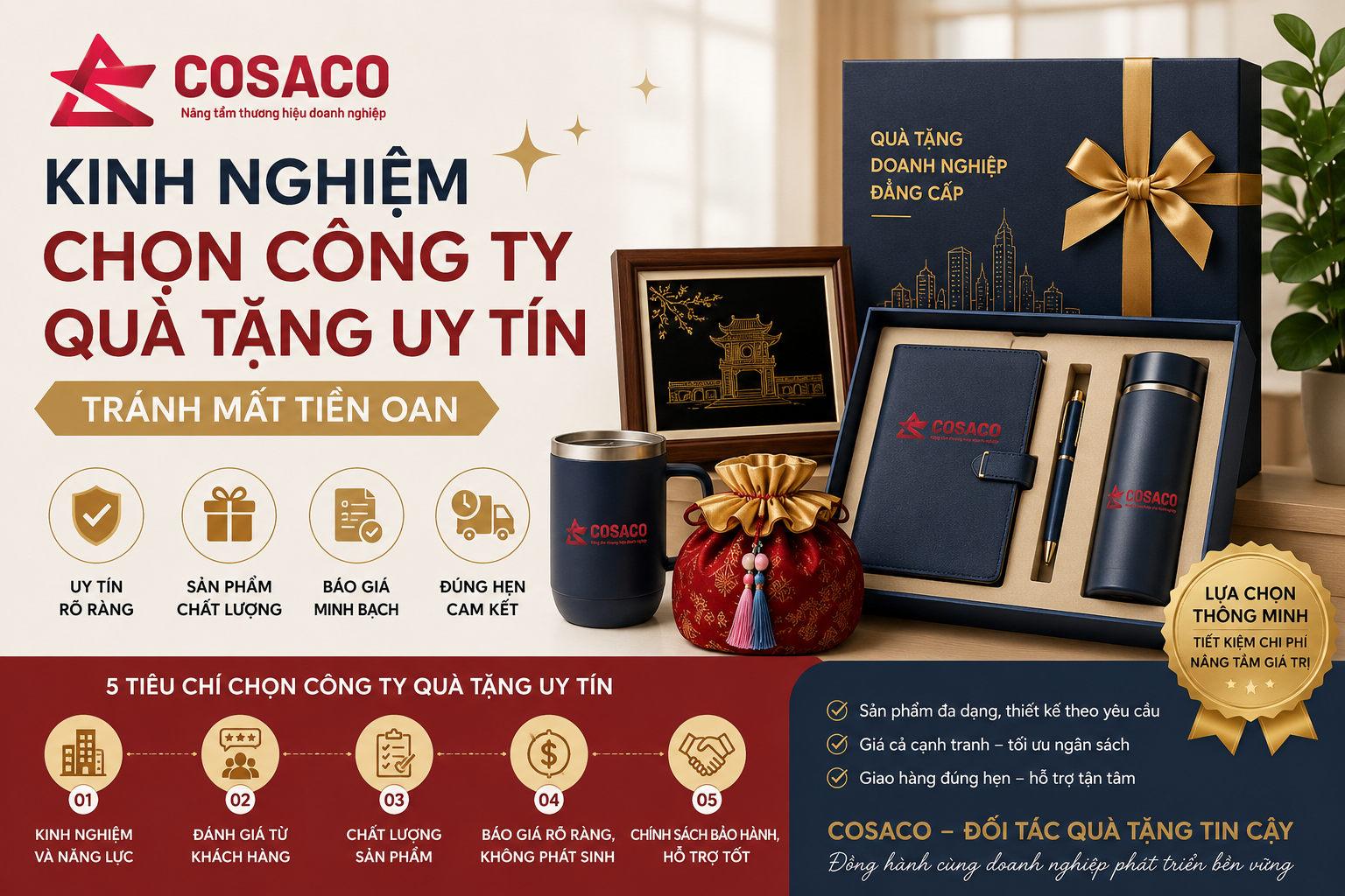 Kinh nghiệm chọn công ty quà tặng uy tín