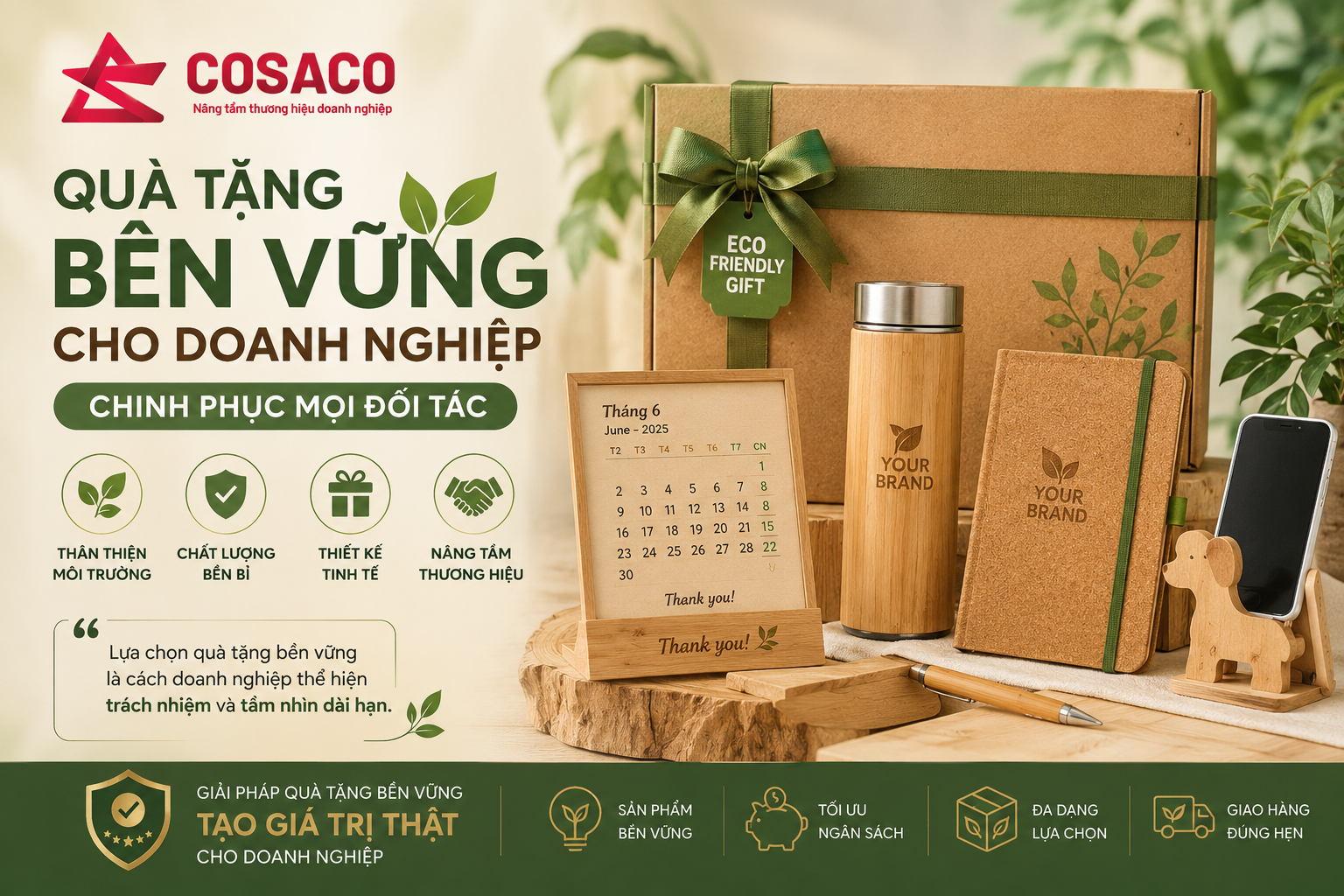 Quà tặng bền vững cho doanh nghiệp