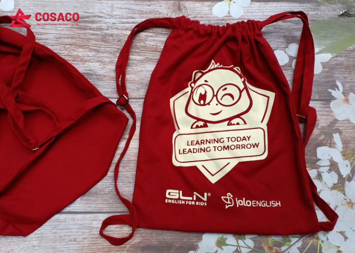 Balo túi rút in logo theo yêu cầu
