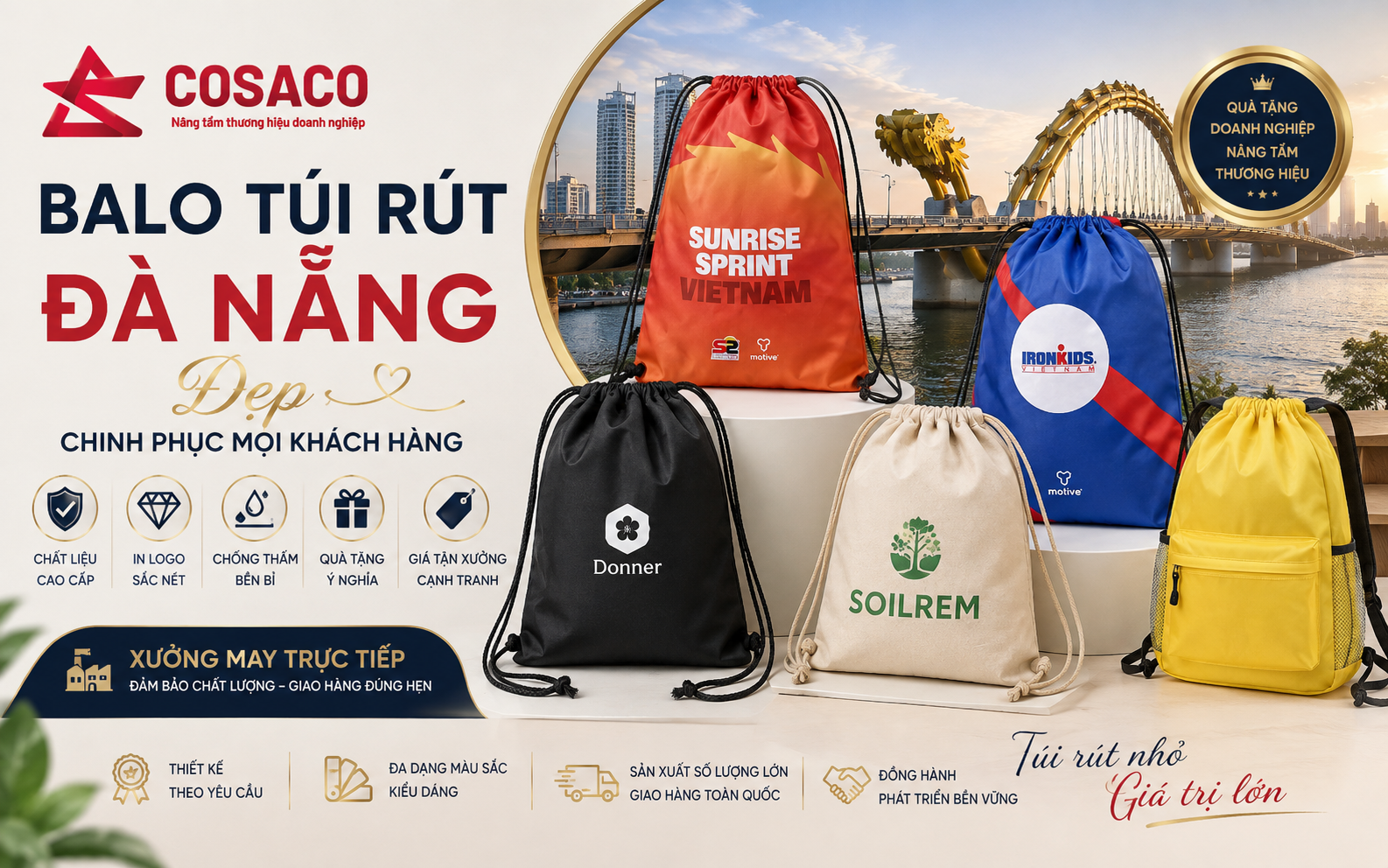 Balo túi rút Đà Nẵng