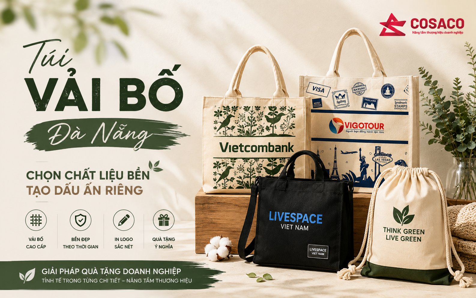 Túi vải bố Đà Nẵng