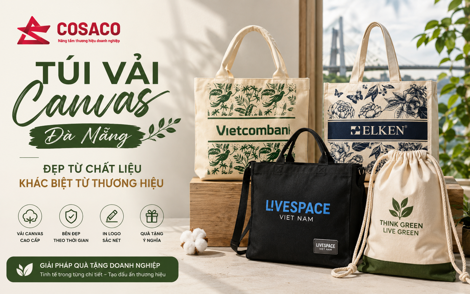 Túi vải canvas Đà Nẵng