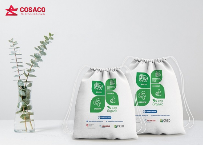 Balo dây rút in logo theo yêu cầu