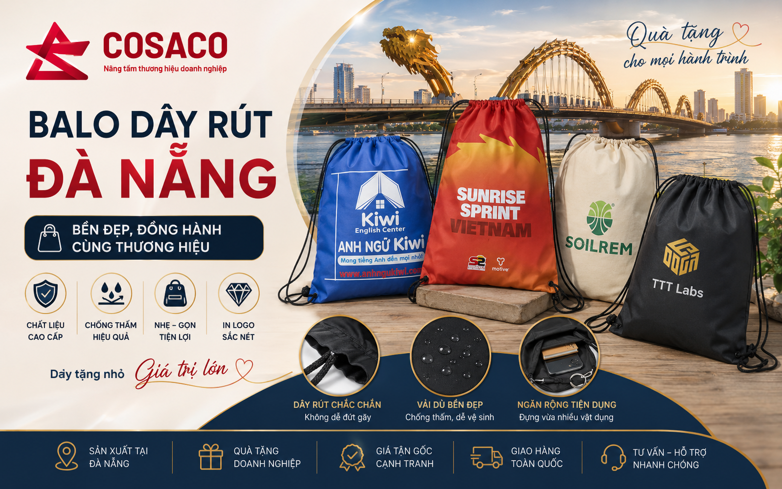 Balo dây rút Đà Nẵng