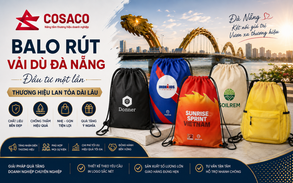 Balo rút vải dù Đà Nẵng
