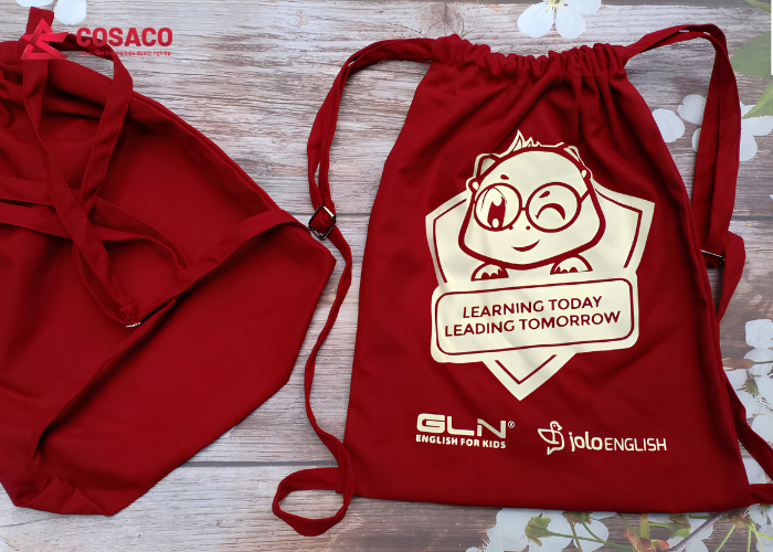 Balo rút in logo doanh nghiệp