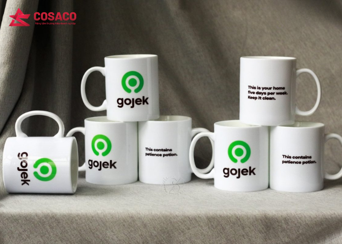 Ly sứ in logo – Đơn giản nhưng tinh tế