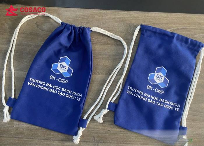 Túi dây rút in logo theo nhận diện thương hiệu