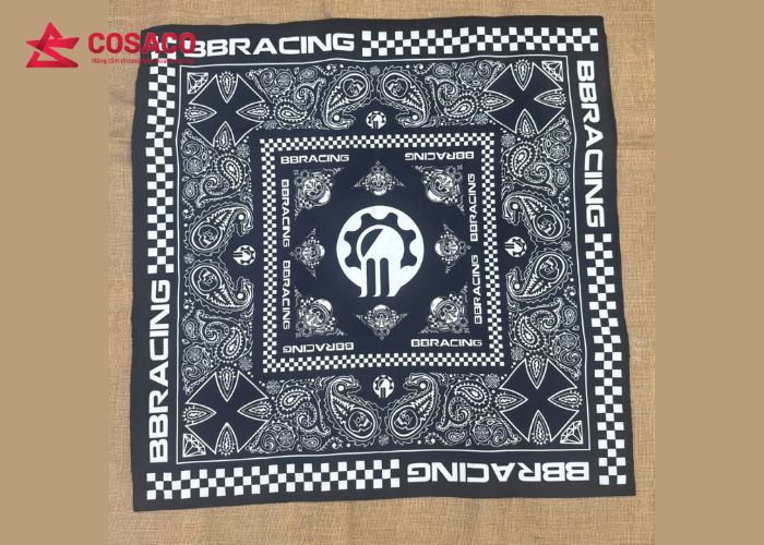 In khăn bandana với logo doanh nghiệp