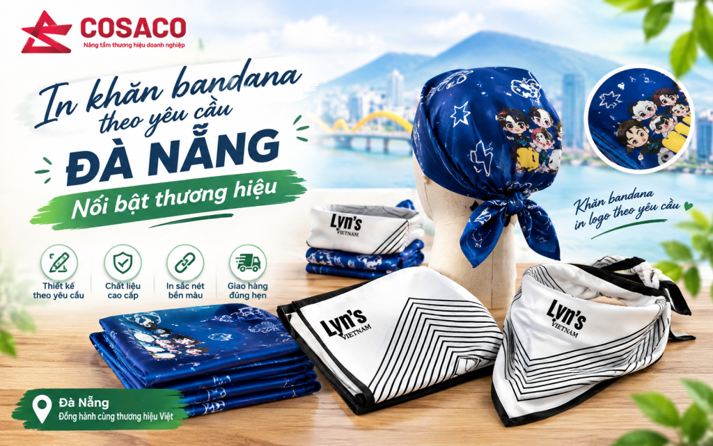 in khăn bandana theo yêu cầu Đà Nẵng