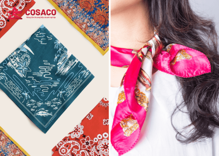 Khăn bandana phối màu theo thiết kế riêng