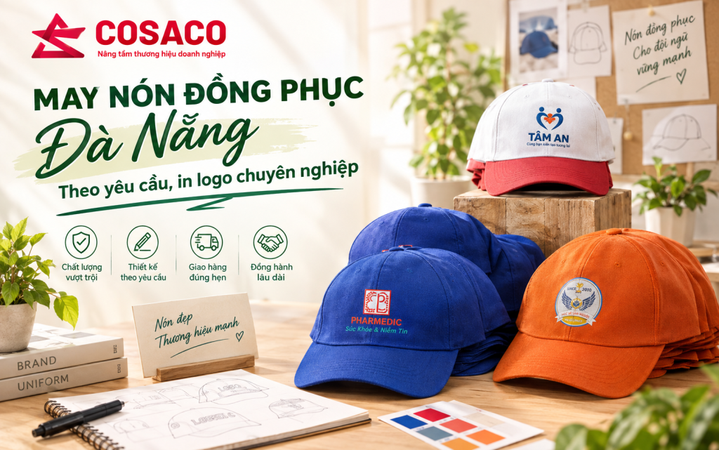 may nón đồng phục Đà Nẵng