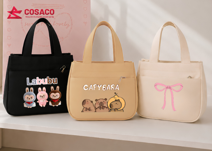 Túi canvas có khóa kéo – Gọn gàng và chắc chắn