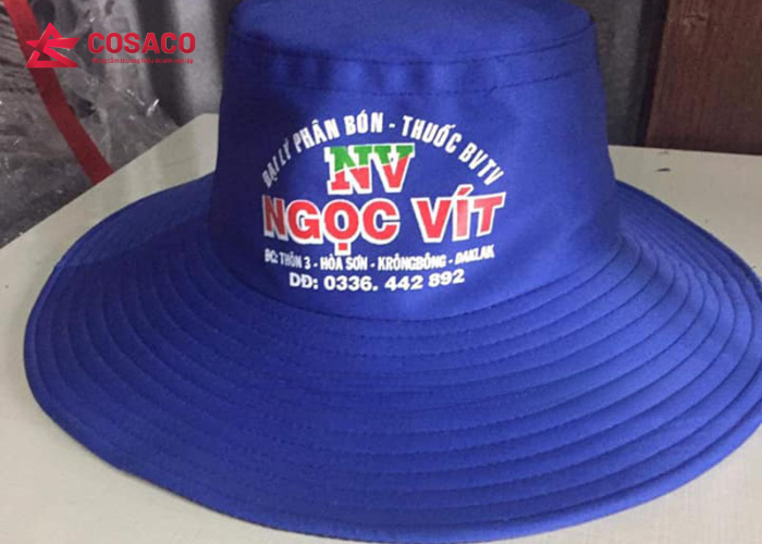 Nón tai bèo in hoặc thêu logo thương hiệu