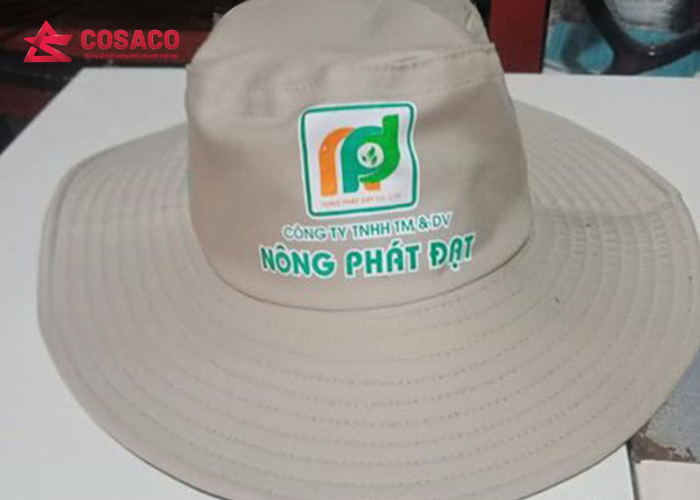 Nón tai bèo in logo nhiều màu theo thiết kế riêng