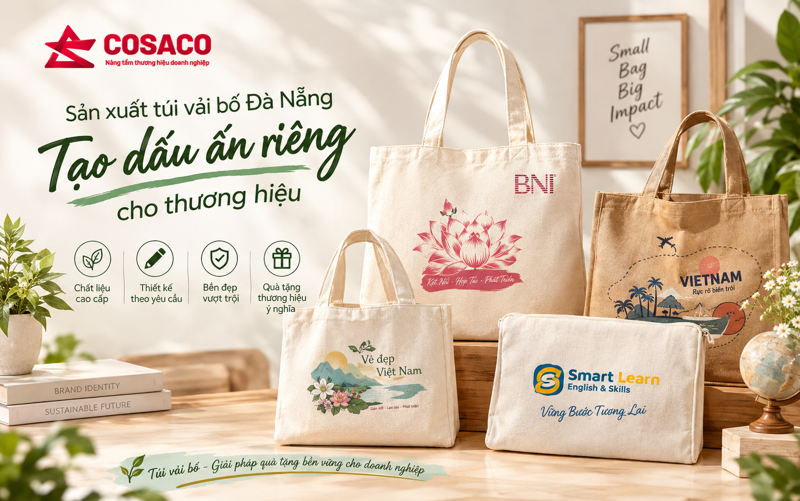 sản xuất túi vải bố Đà Nẵng