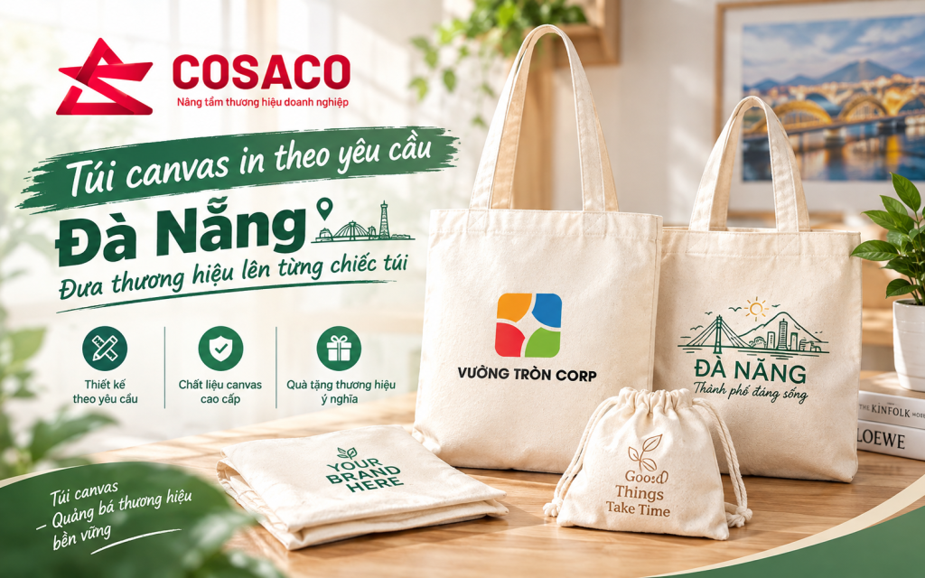 túi canvas in theo yêu cầu Đà Nẵng