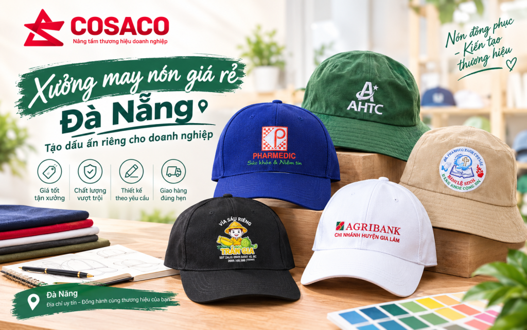 xưởng may nón giá rẻ Đà Nẵng