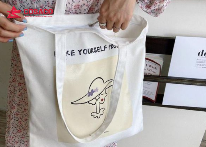 Túi canvas có khóa kéo – Gọn gàng và an toàn
