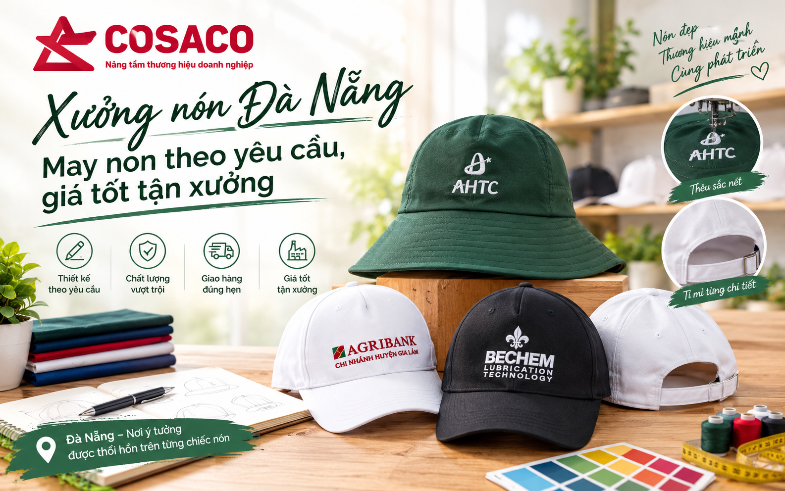 xưởng nón Đà Nẵng
